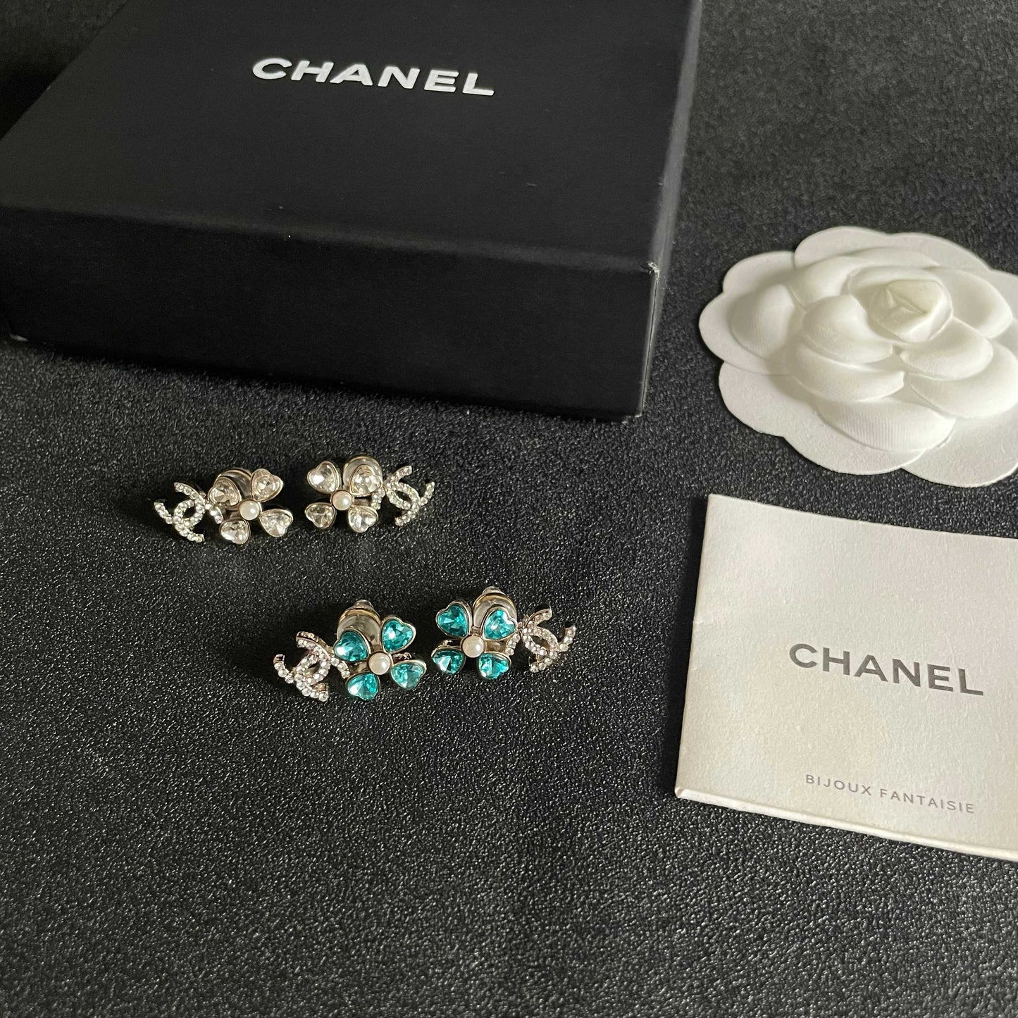 Signature Emblem Stud Earrings in Polished Metal-Tone – Design 044 side detail