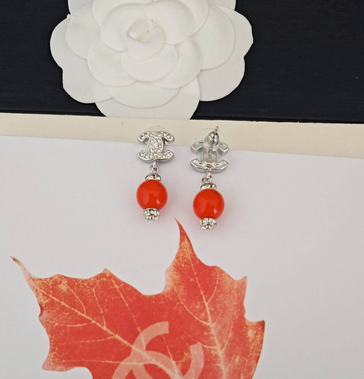 Pearl Pearl-Detail Statement Earrings – Pearl Detail – Design 010 styled product view