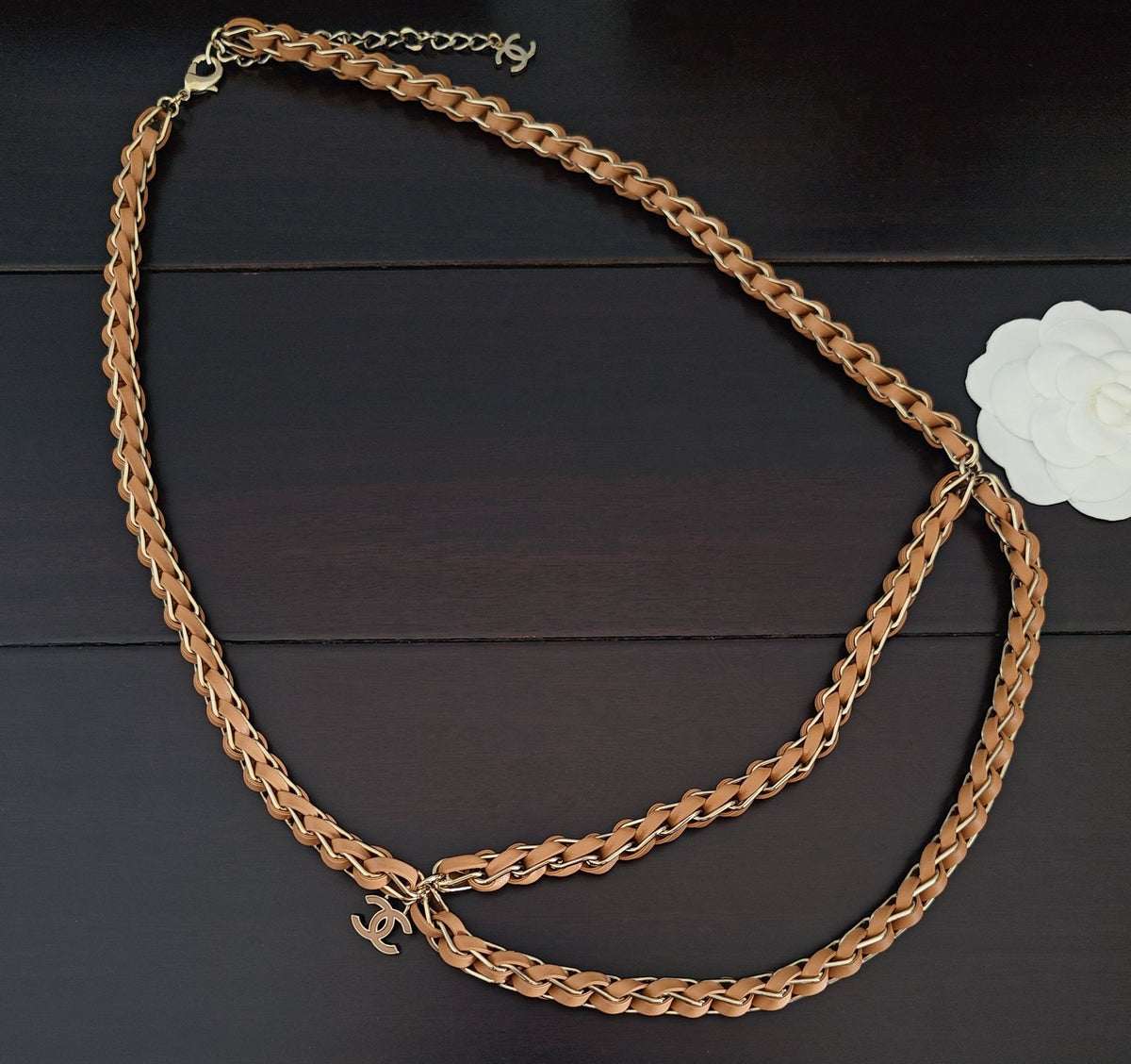 Signature Emblem Jewelry Accessory in Gold-Tone – Design 026 detail view
