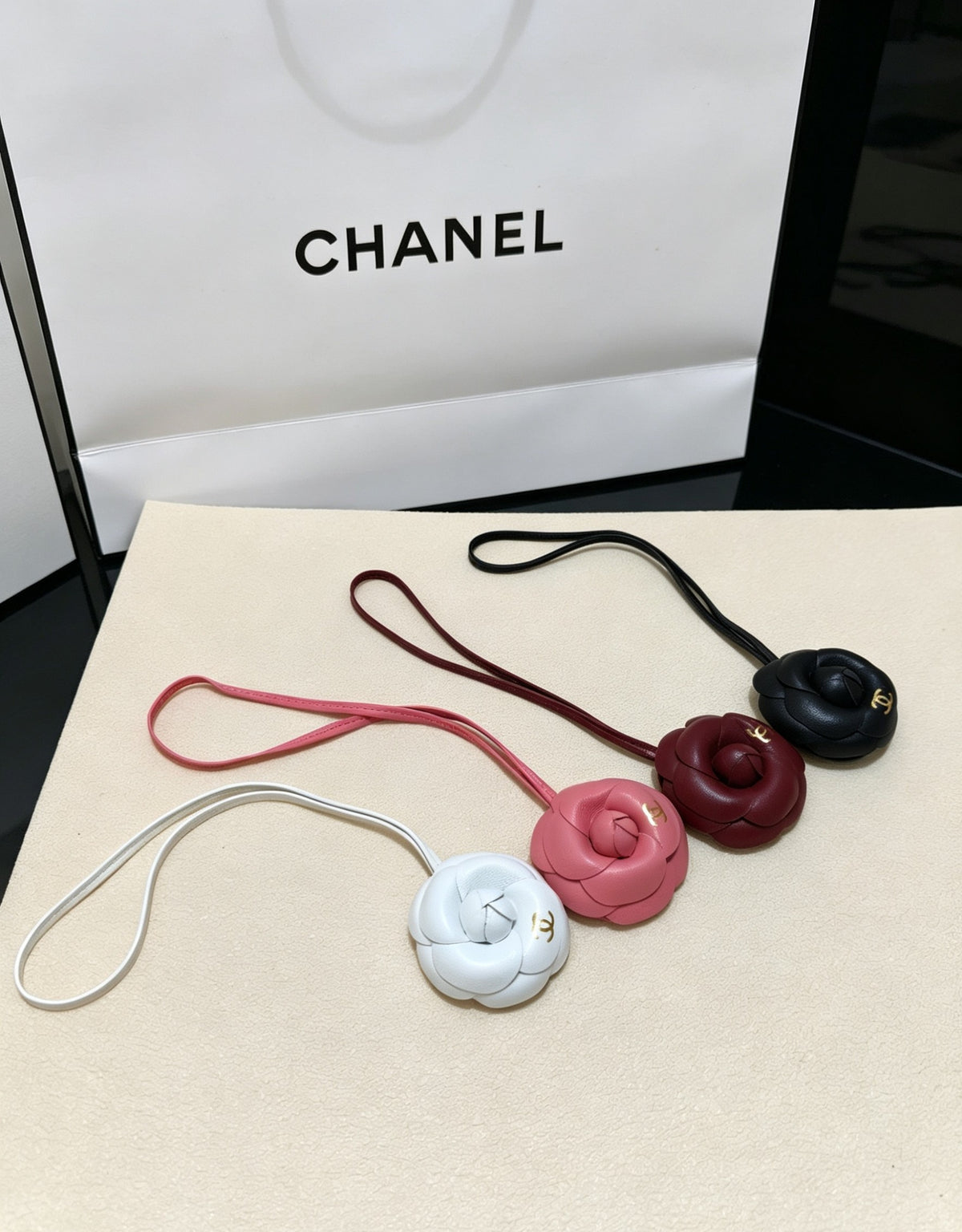 Camellia Jewelry Accessory in Polished Metal-Tone – Camellia Detail – Design 003 main product view