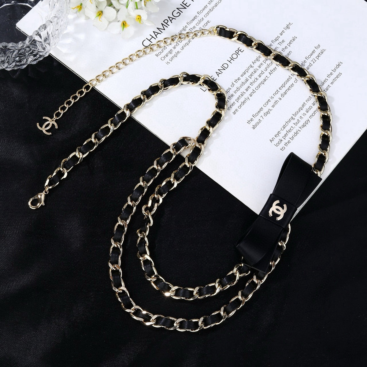 Signature Emblem Jewelry Accessory in Polished Metal-Tone – Design 077 front product view