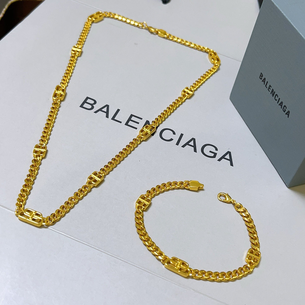 Geometric Emblem Bracelet in Polished Metal-Tone – Design 020 detail view