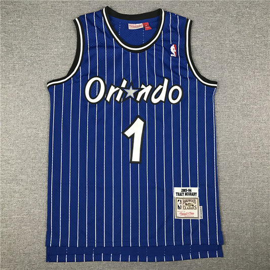 Men's Orlando Magic Tracy McGrady 2003-04 Blue Hardwood Classics Swingman Jerseys