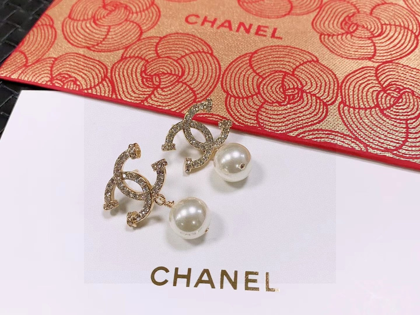 Letter Stud Earrings in Polished Metal-Tone – Design 020 detail view