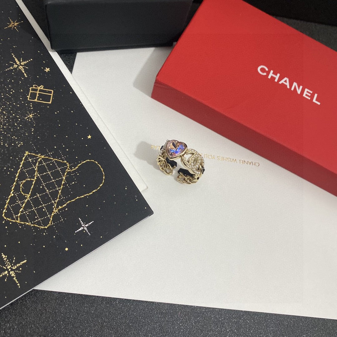 Signature Emblem Statement Ring in Polished Metal-Tone – Design 035 front product view
