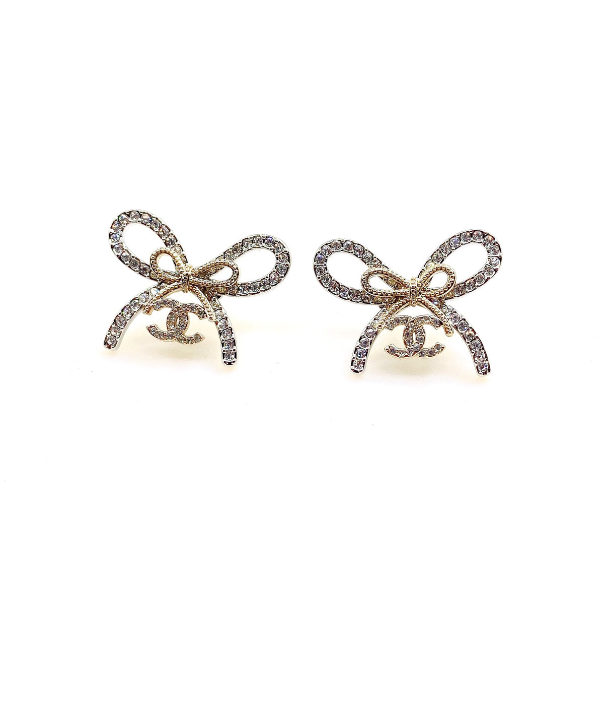 Bow Statement Earrings in Gold-Tone main product view