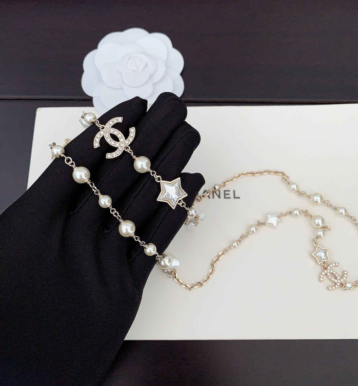 Signature Emblem Pendant Necklace in Gold-Tone – Design 047 side detail