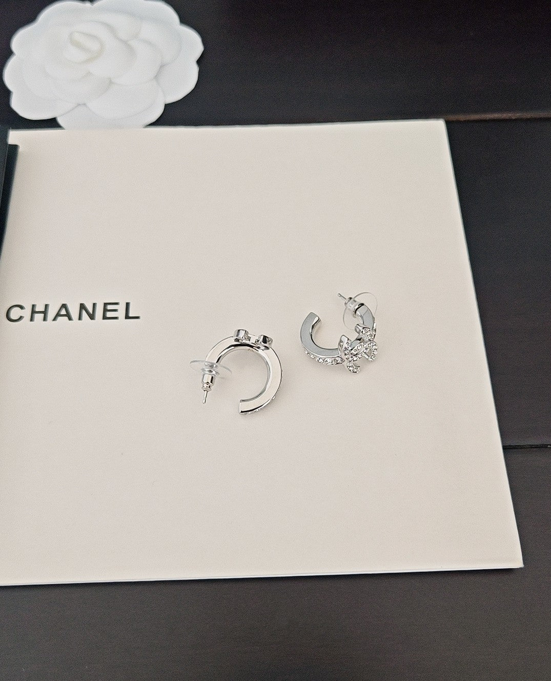 Signature Emblem Jewelry Accessory in Gold-Tone – White Detail – Design 005 styled product view