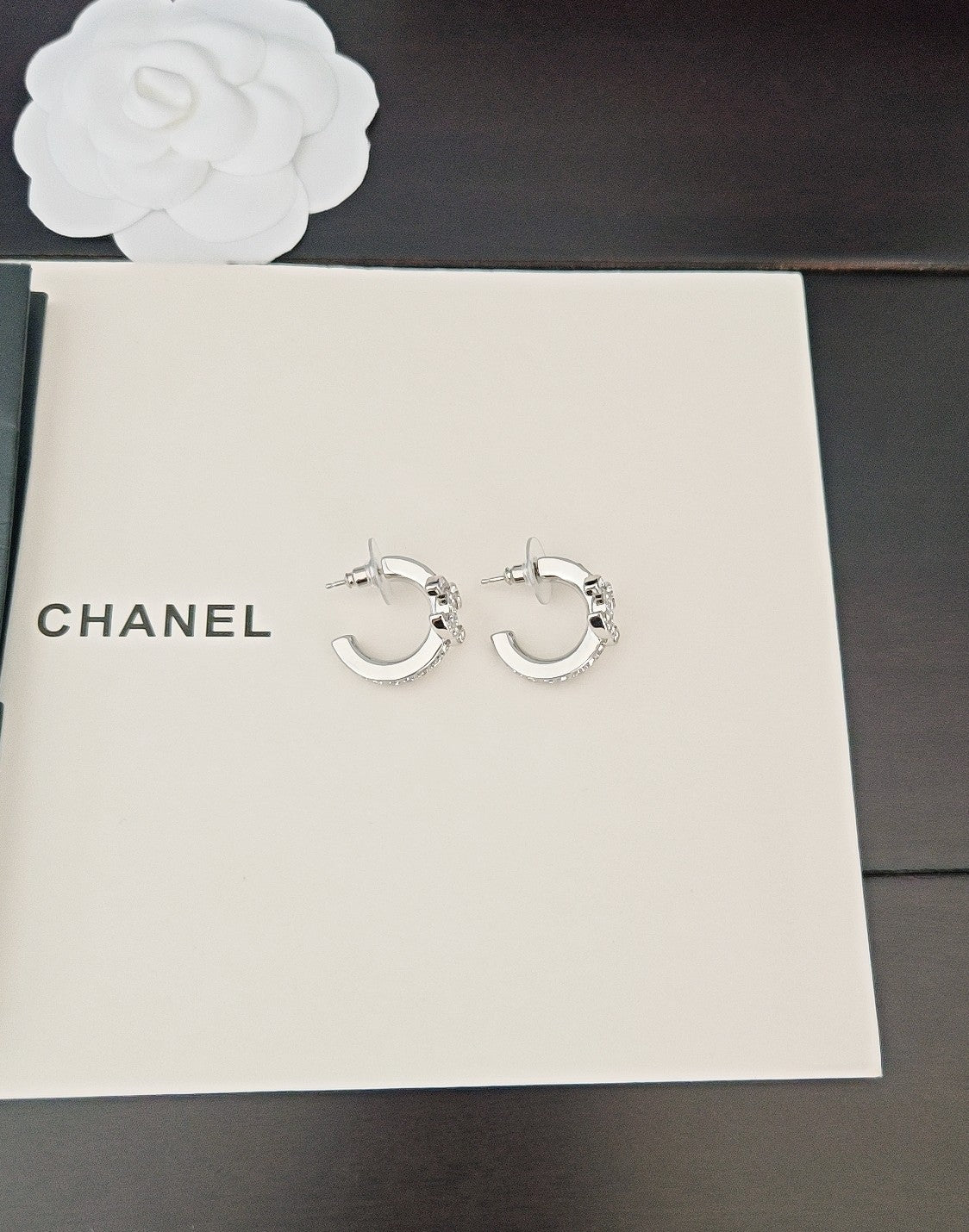 Signature Emblem Jewelry Accessory in Gold-Tone – White Detail – Design 005 main product view
