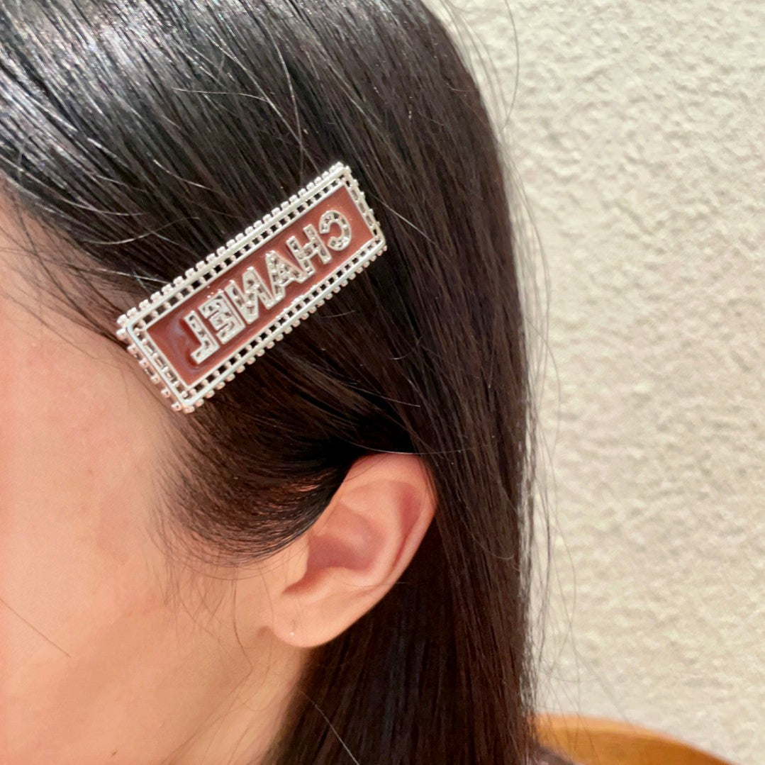 Letter Hair Clip – Design 001 front product view