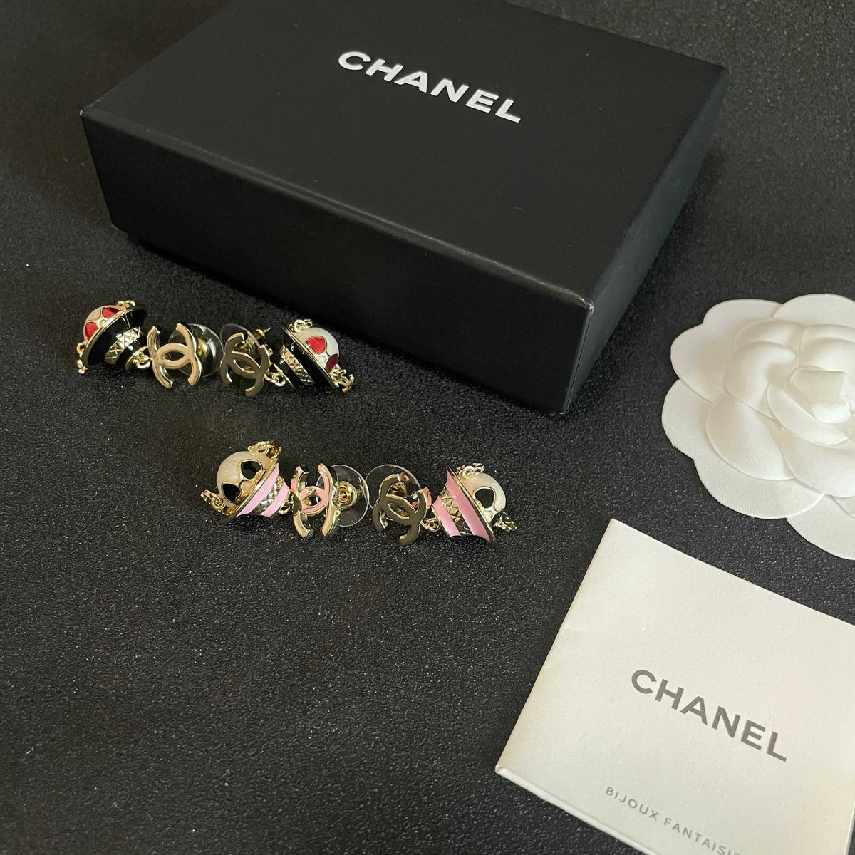 Signature Emblem Statement Earrings in Polished Metal-Tone – Design 027 close-up detail