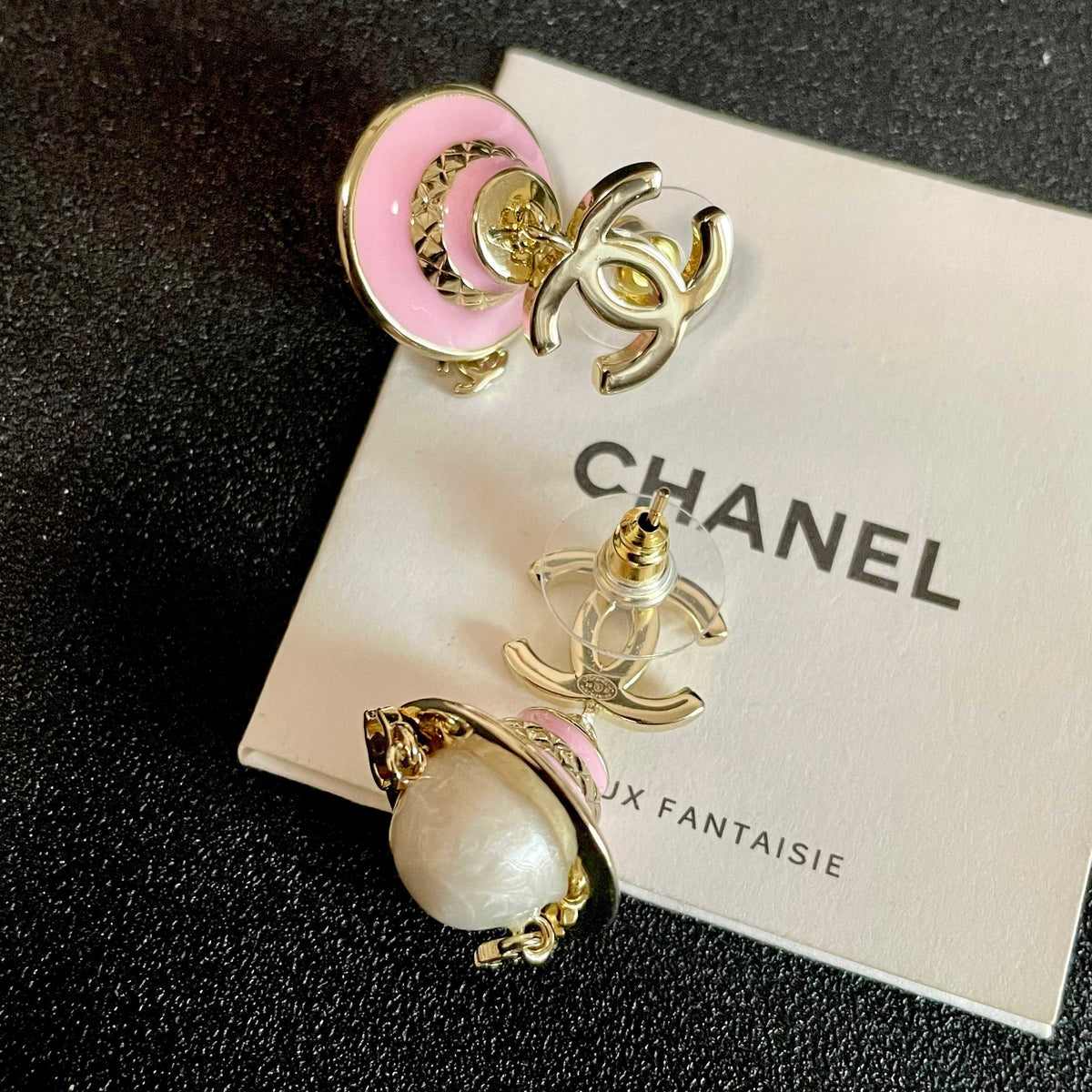Signature Emblem Statement Earrings in Polished Metal-Tone – Design 003 main product view