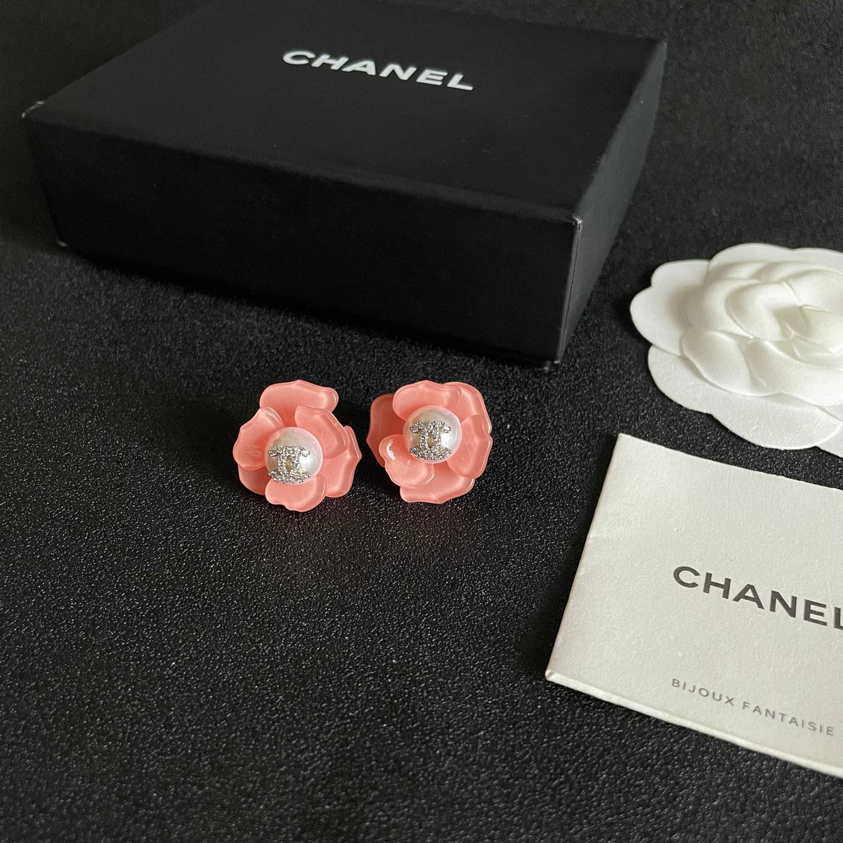 Signature Emblem Stud Earrings in Polished Metal-Tone – Design 055 close-up detail
