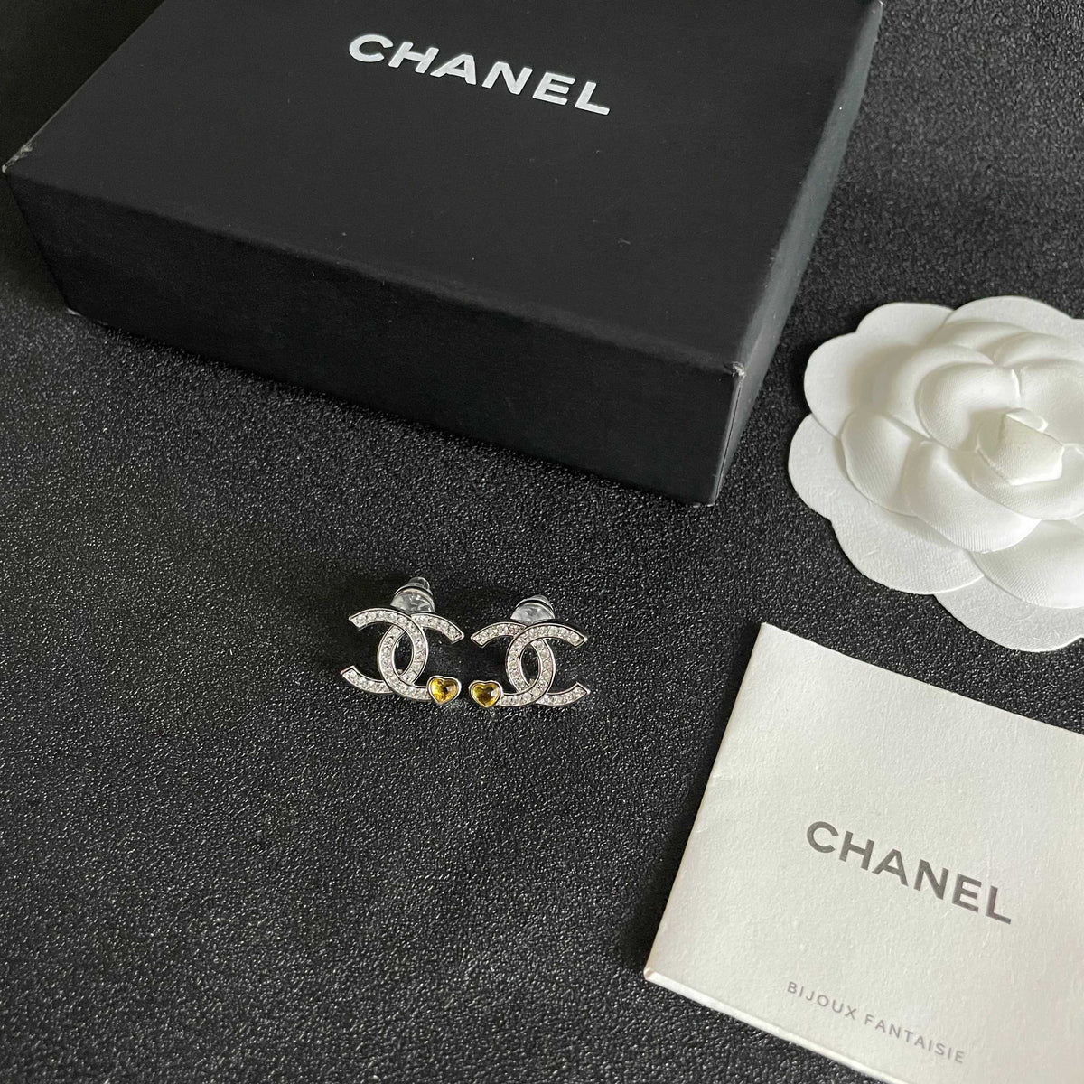 Signature Emblem Stud Earrings in Polished Metal-Tone – Design 053 close-up detail