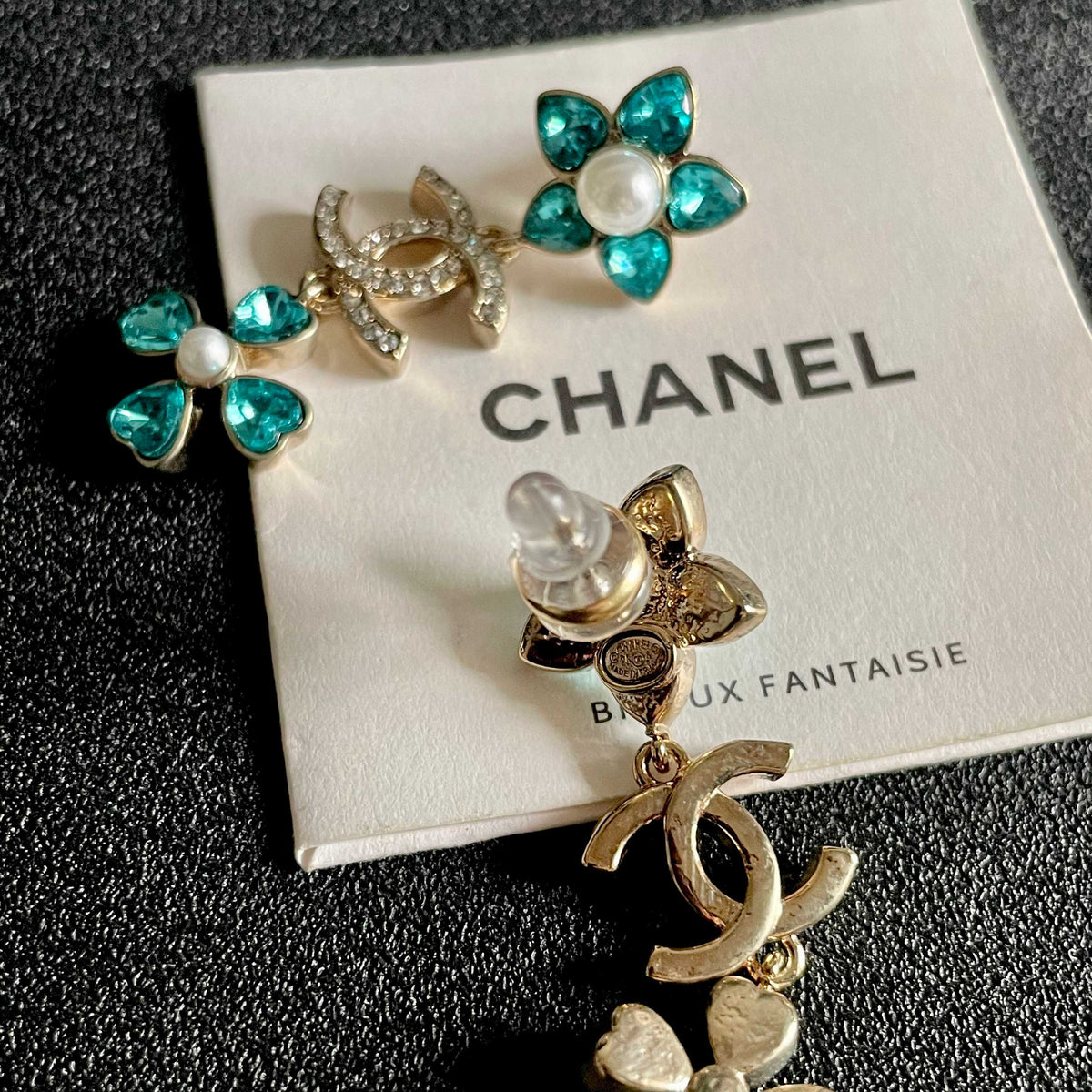 Signature Emblem Stud Earrings in Polished Metal-Tone – Design 046 main product view
