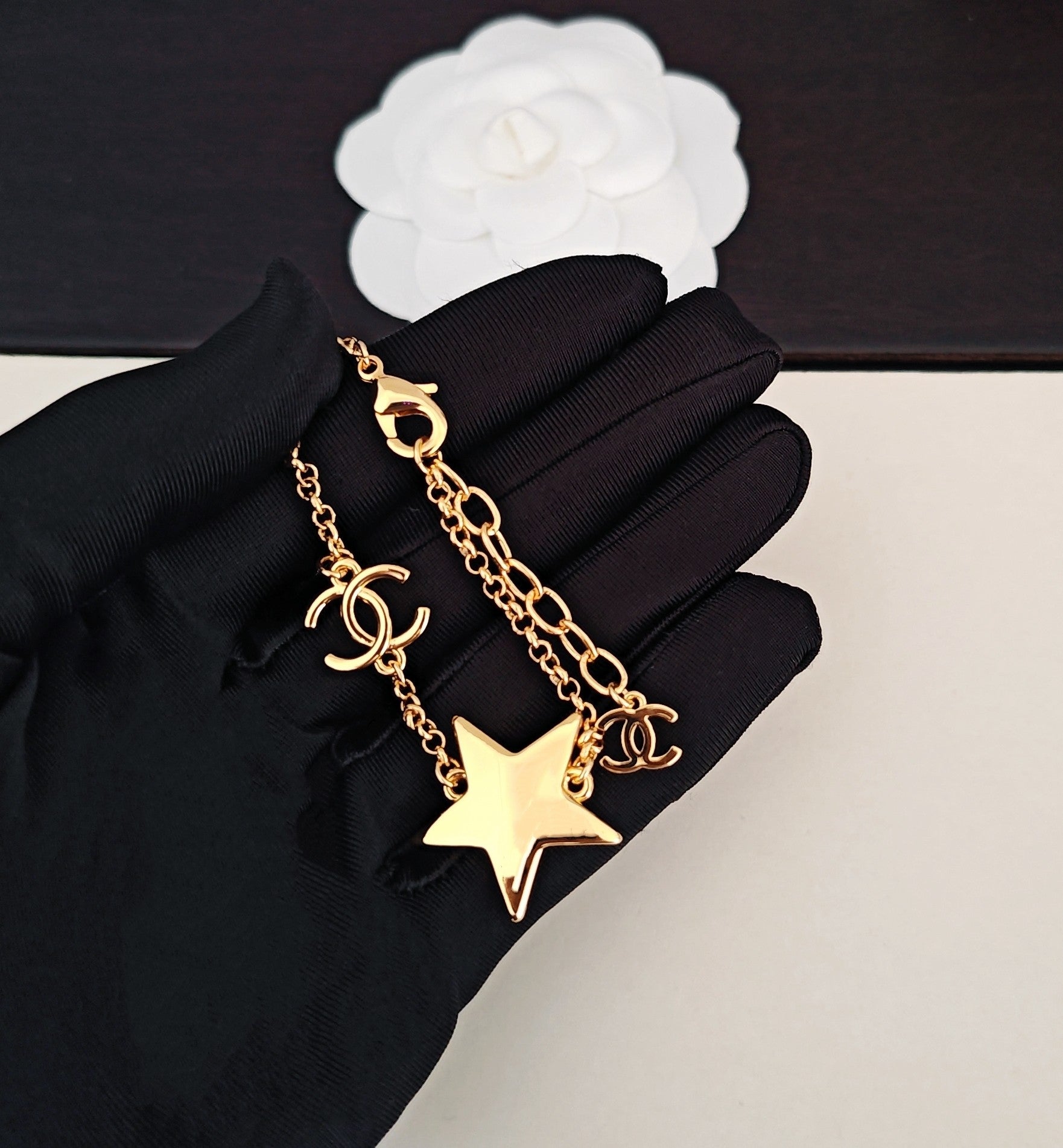 Signature Emblem Bracelet in Gold-Tone – Design 015 main product view