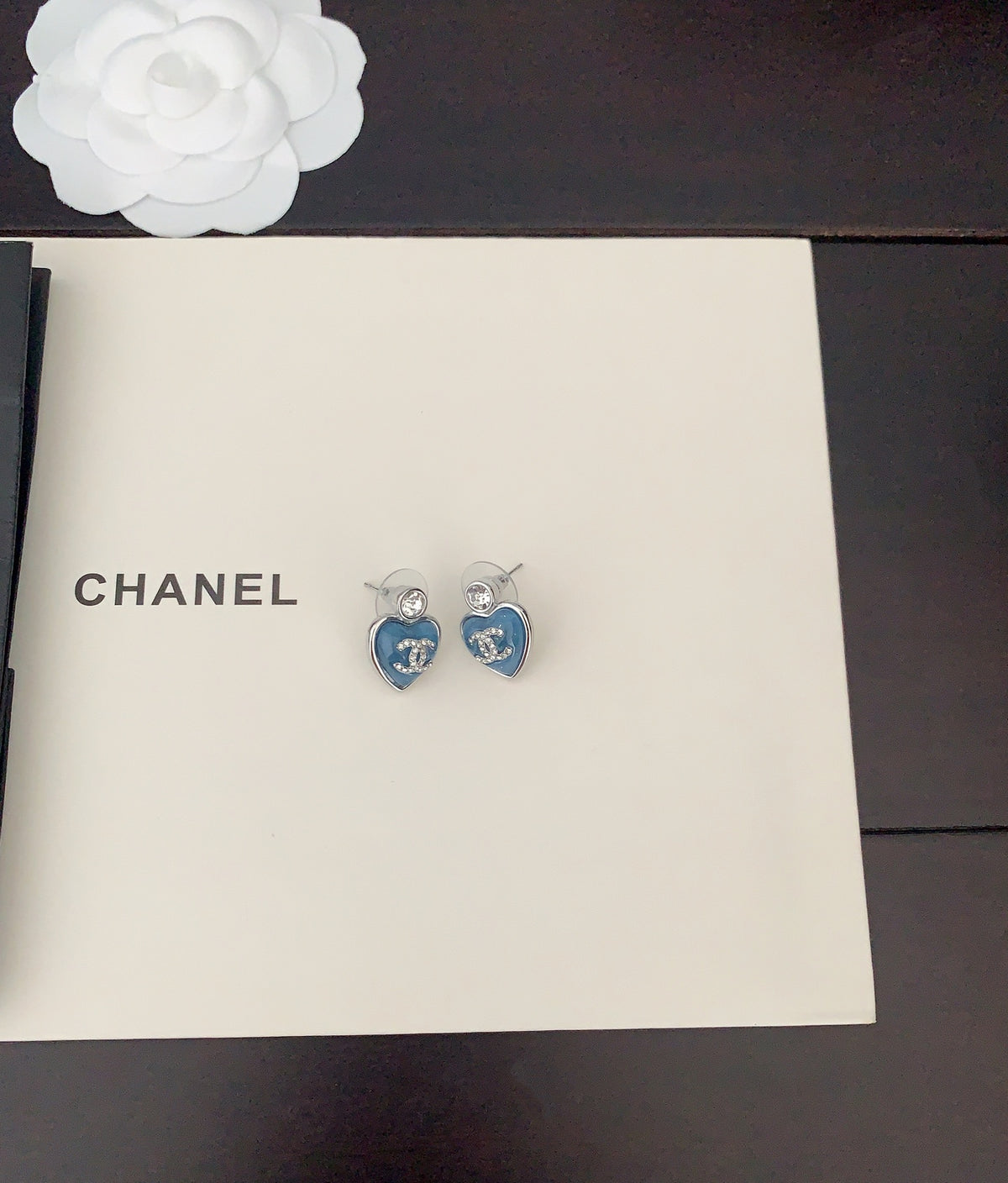 Heart Stud Earrings in Gold-Tone – Heart Detail – Design 002 styled product view
