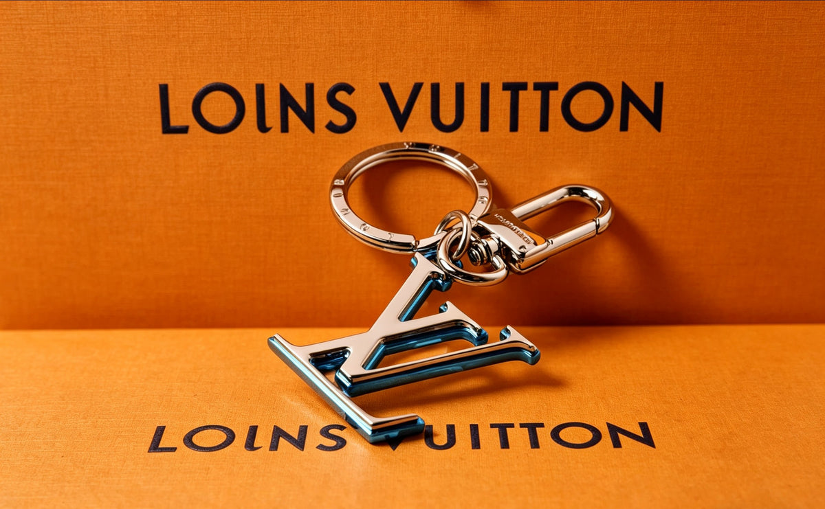 Letter Jewelry Accessory in Polished Metal-Tone – Design 003 front product view