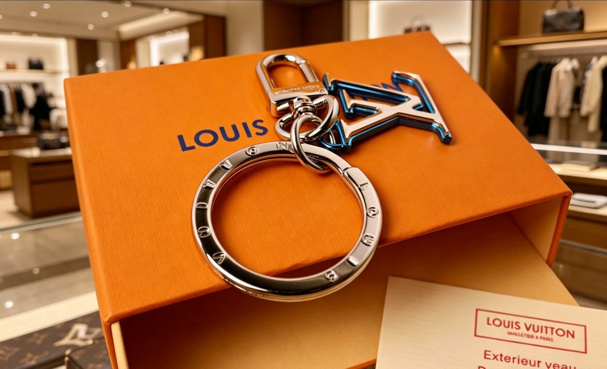 Letter Jewelry Accessory in Polished Metal-Tone – Design 003 styled product view