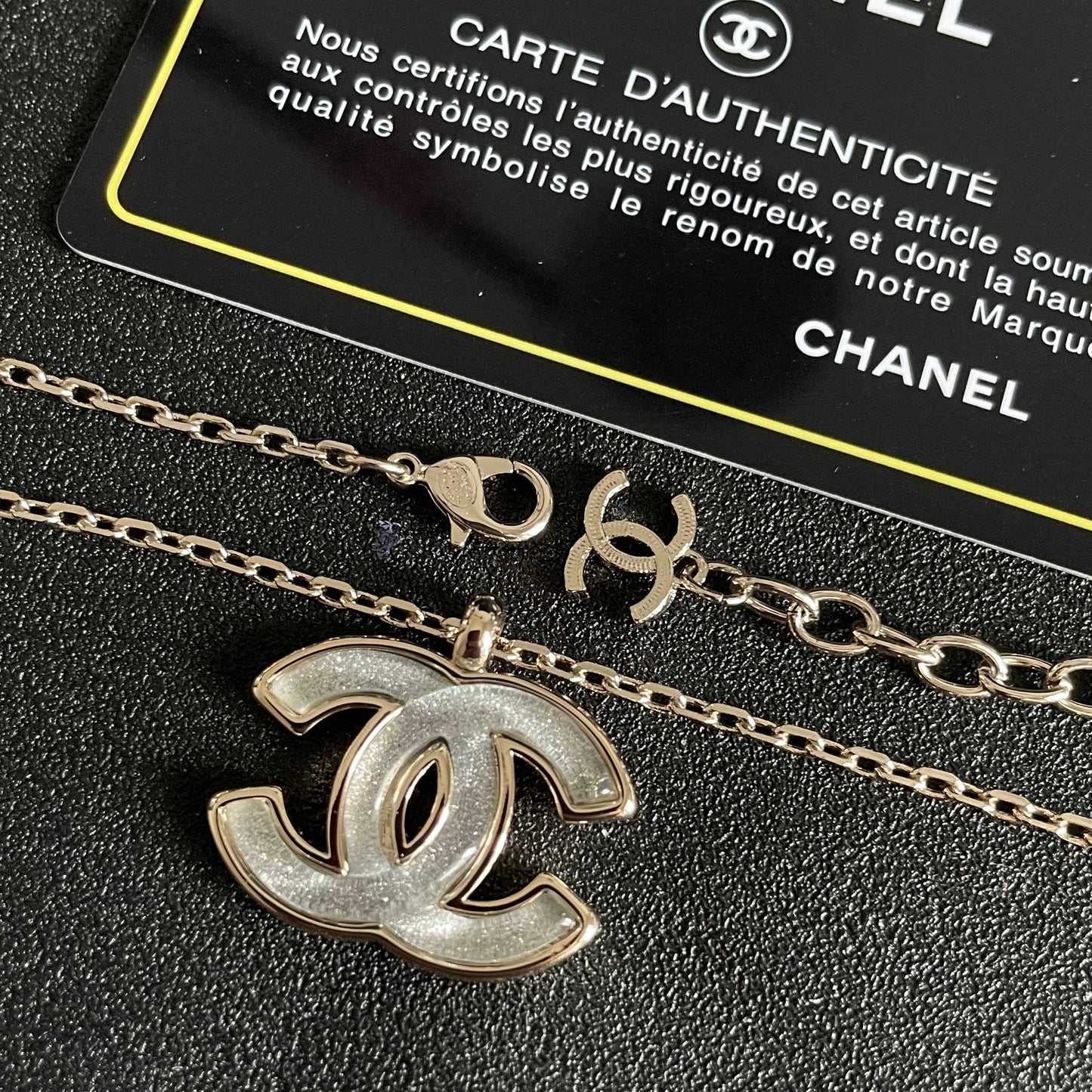Signature Emblem Pendant Necklace in Polished Metal-Tone – Design 076 main product view