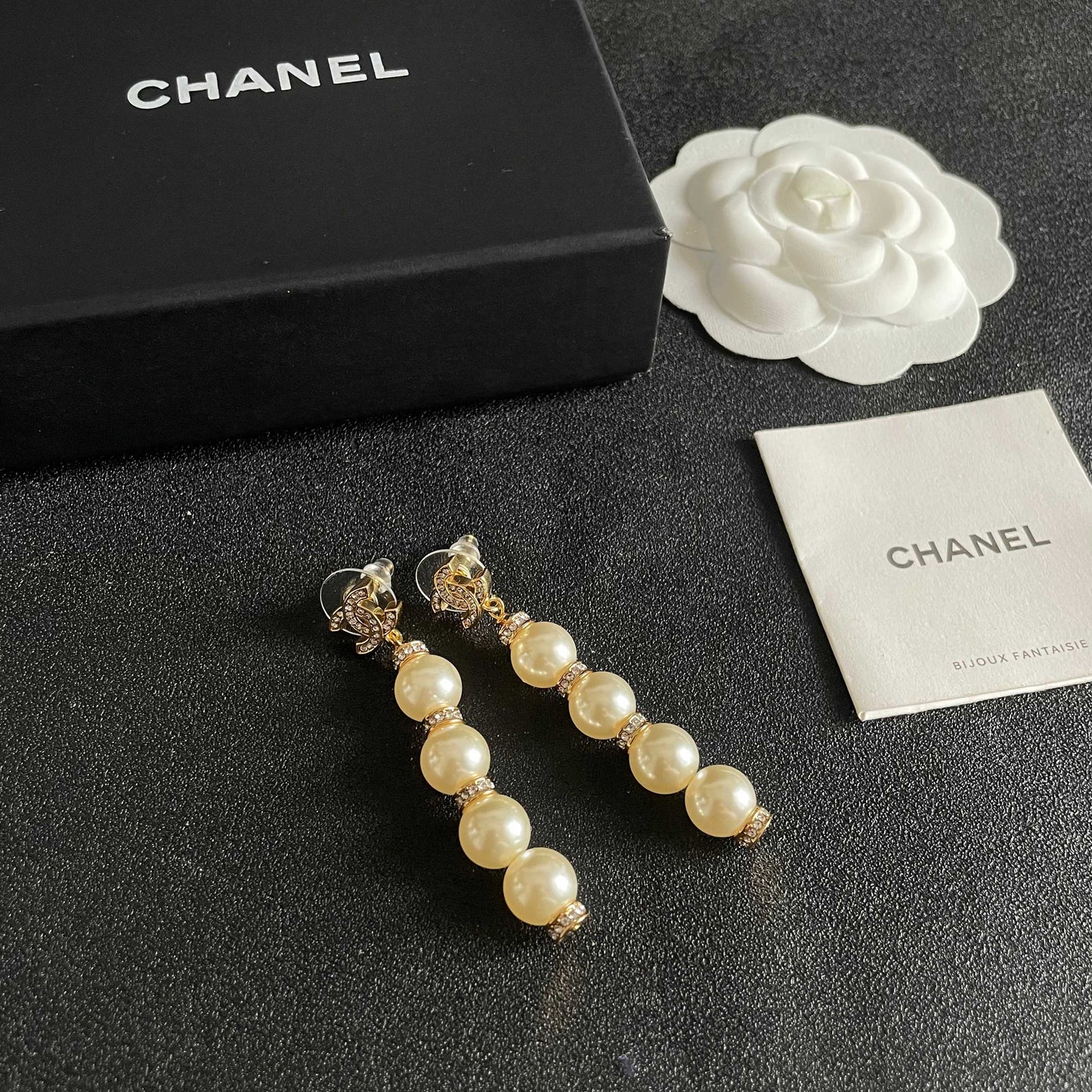Signature Emblem Stud Earrings in Polished Metal-Tone – Design 075 styled product view