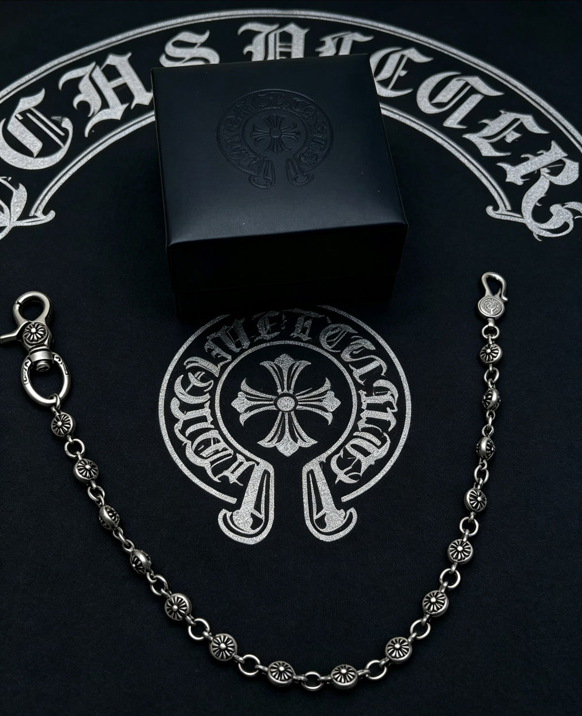Signature Emblem Pendant Necklace in Polished Metal-Tone – Design 045 front product view