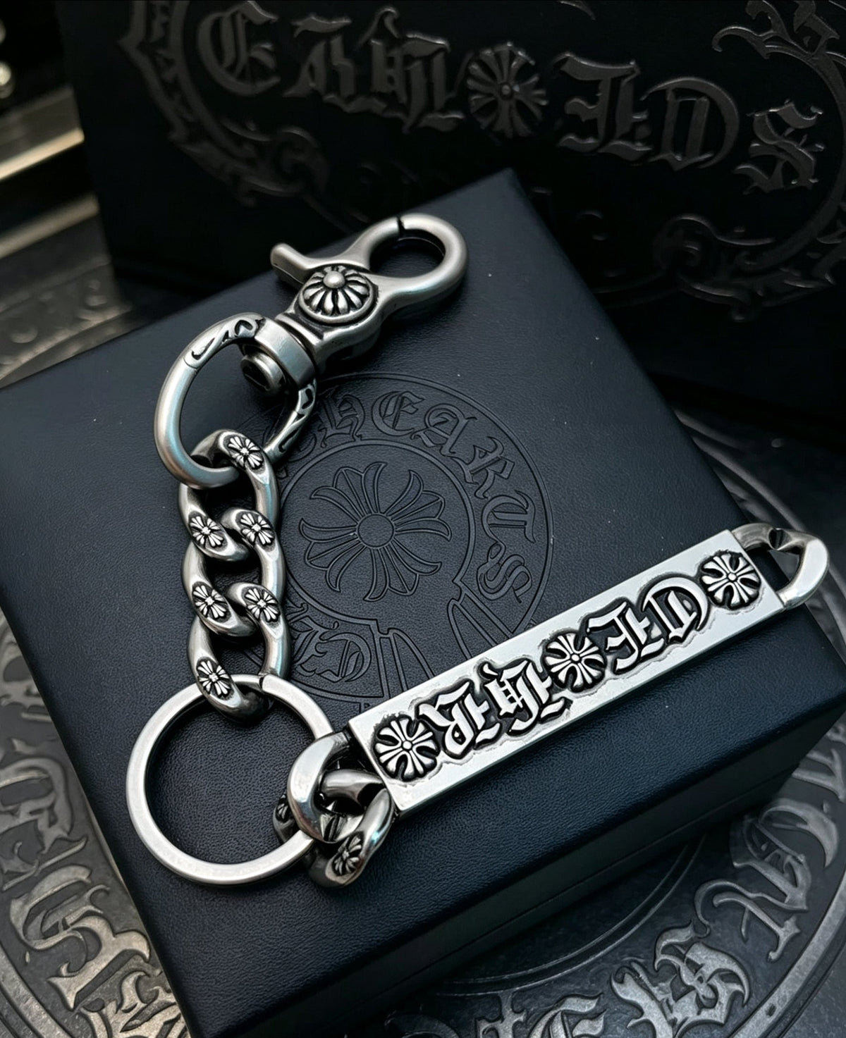 Signature Emblem Jewelry Accessory in Polished Metal-Tone – Design 061 main product view