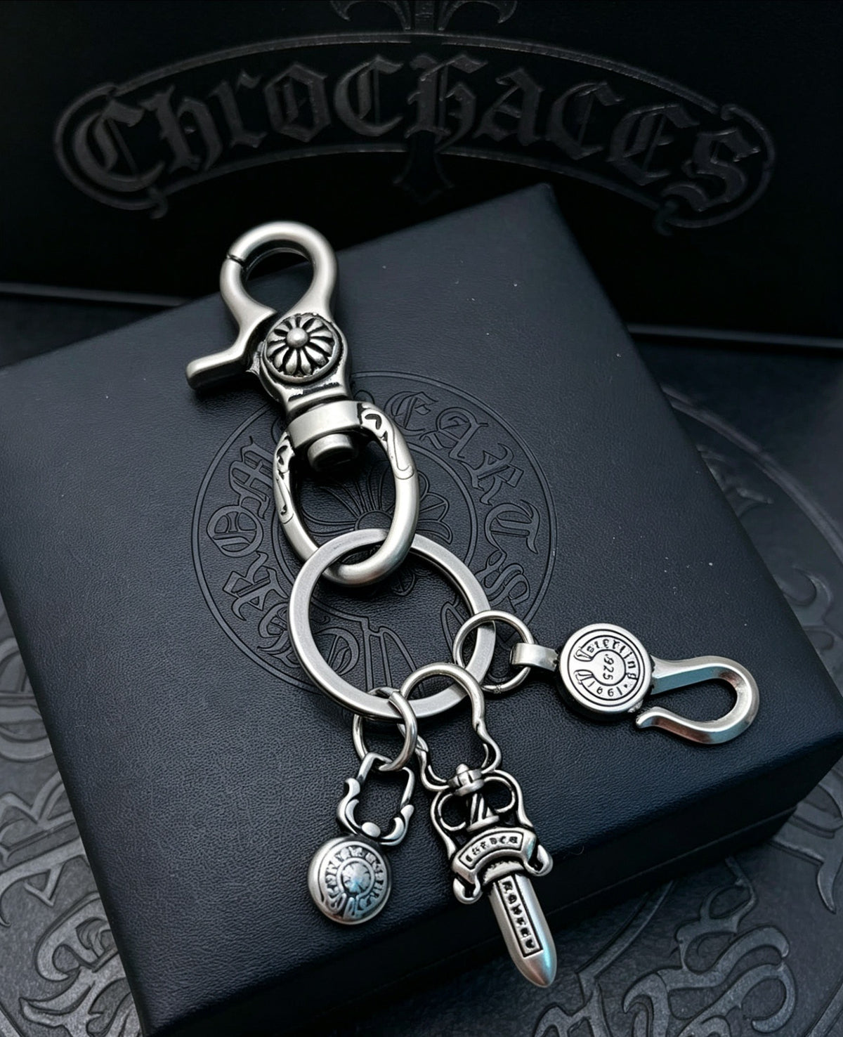 Signature Emblem Jewelry Accessory in Polished Metal-Tone – Design 060 main product view