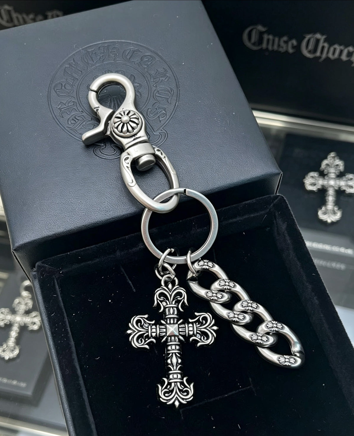 Signature Emblem Pendant in Polished Metal-Tone – Design 002 front product view