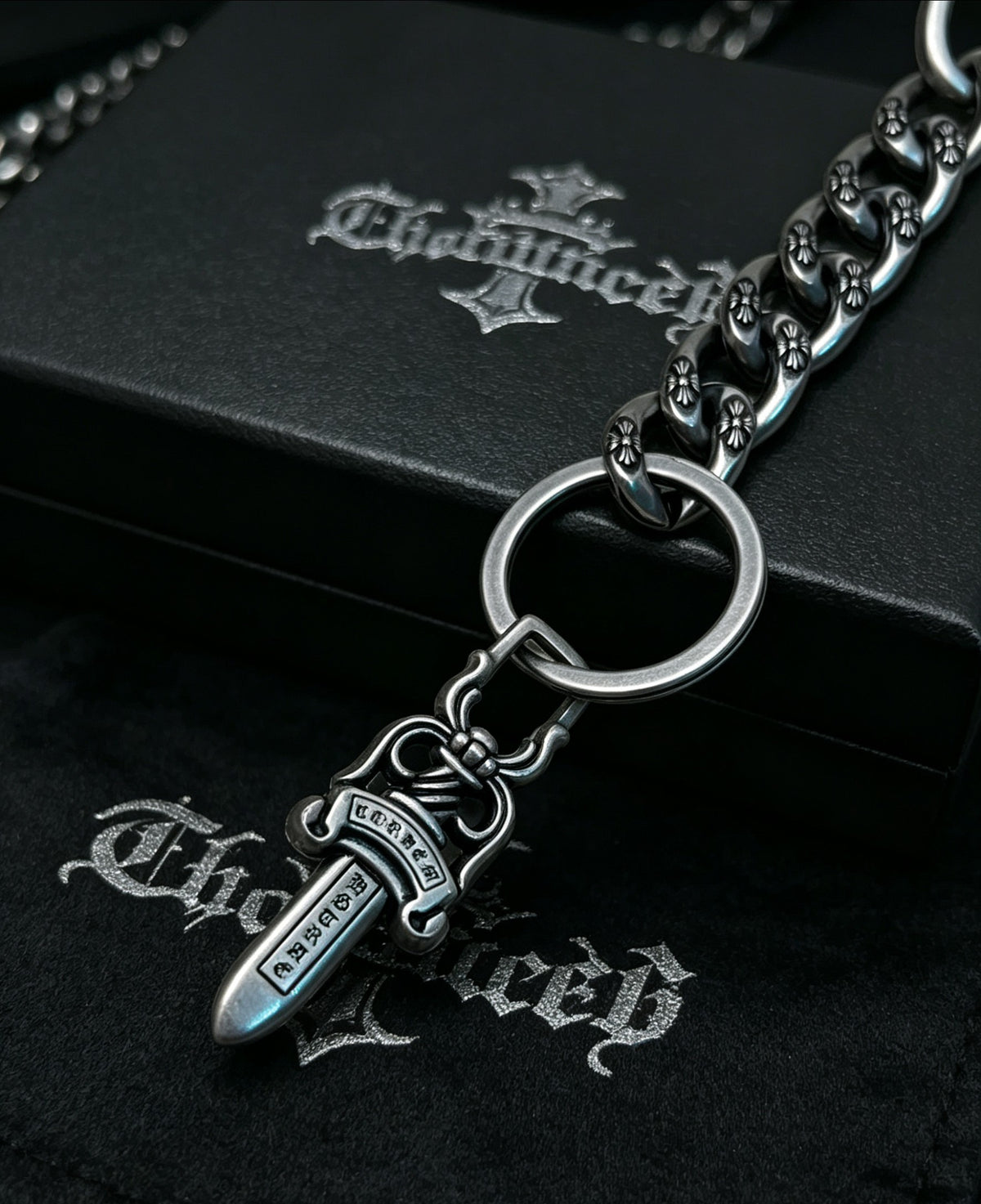 Signature Emblem Jewelry Accessory in Polished Metal-Tone – Design 020 close-up detail