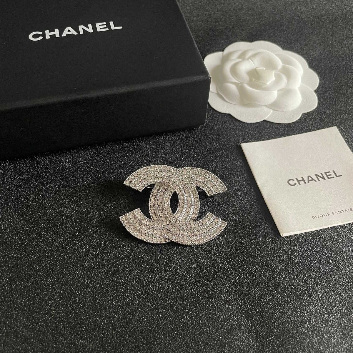 Signature Emblem Brooch in Polished Metal-Tone – Design 053 styled product view