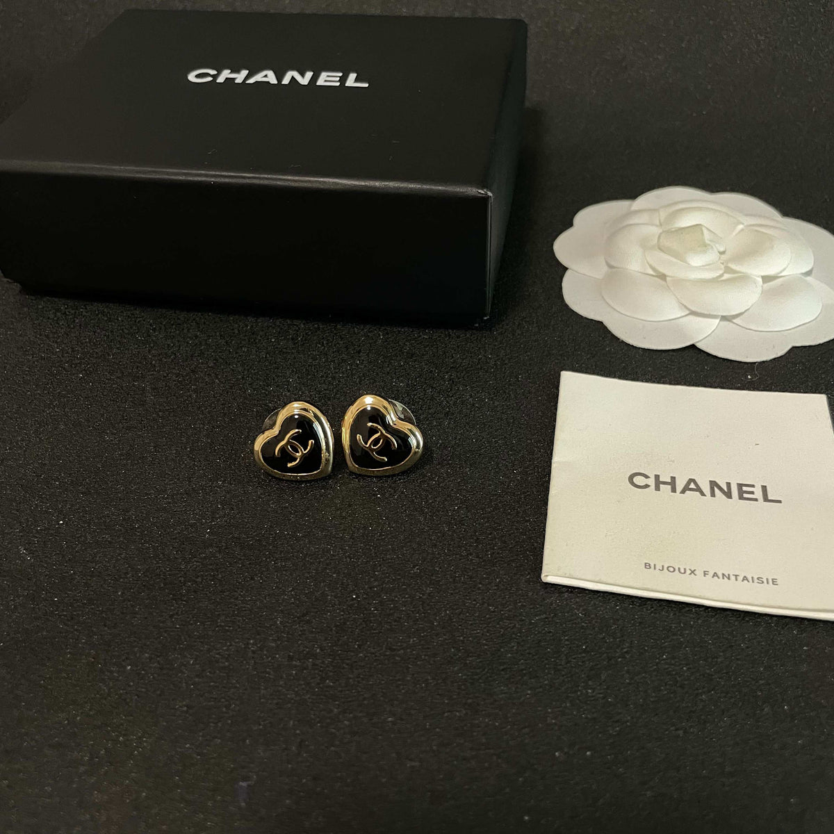 Signature Emblem Stud Earrings in Polished Metal-Tone – Design 097 close-up detail
