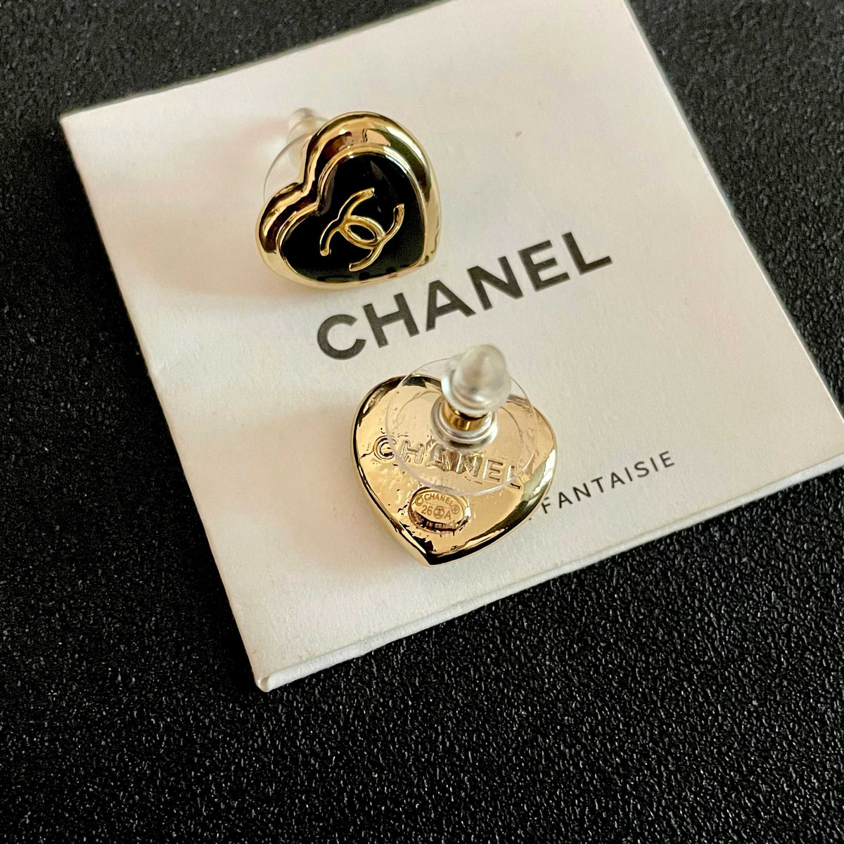 Signature Emblem Stud Earrings in Polished Metal-Tone – Design 097 main product view