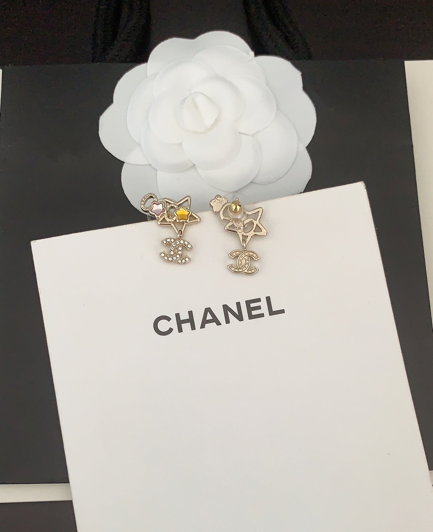Signature Emblem Crystal-Accent Statement Earrings – Design 013 styled product view
