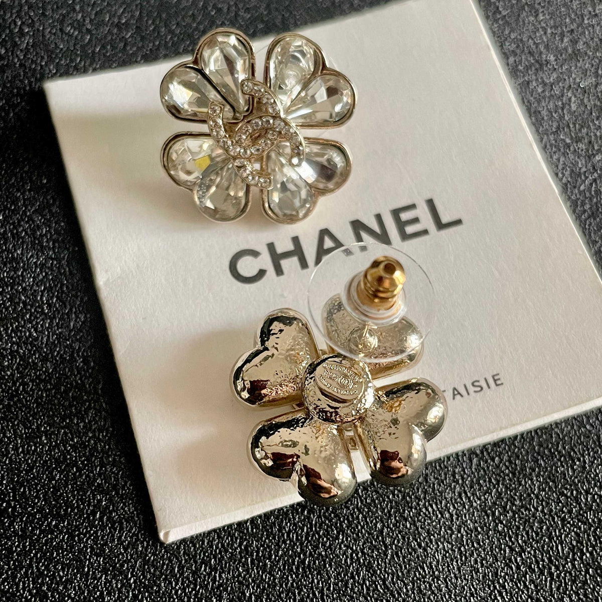 Signature Emblem Stud Earrings in Polished Metal-Tone – Design 121 main product view