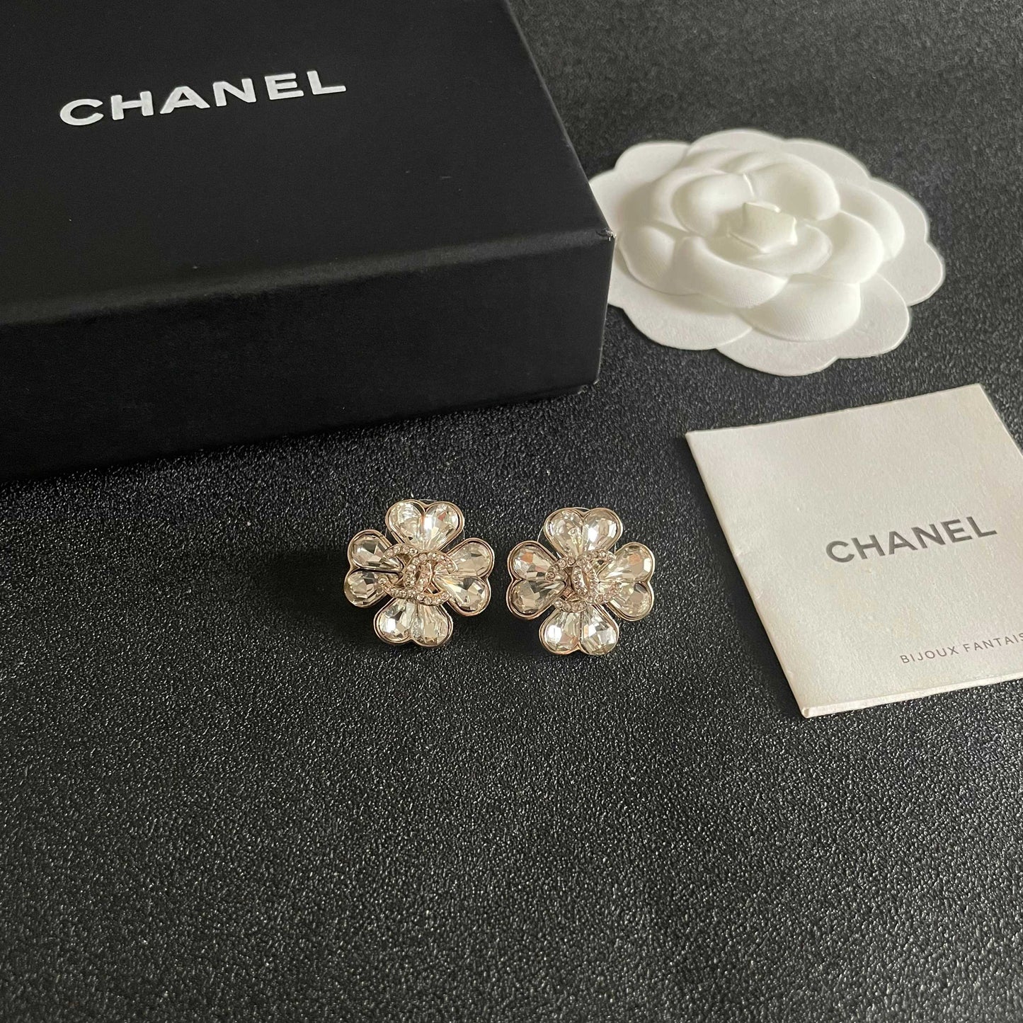 Signature Emblem Stud Earrings in Polished Metal-Tone – Design 121 styled product view