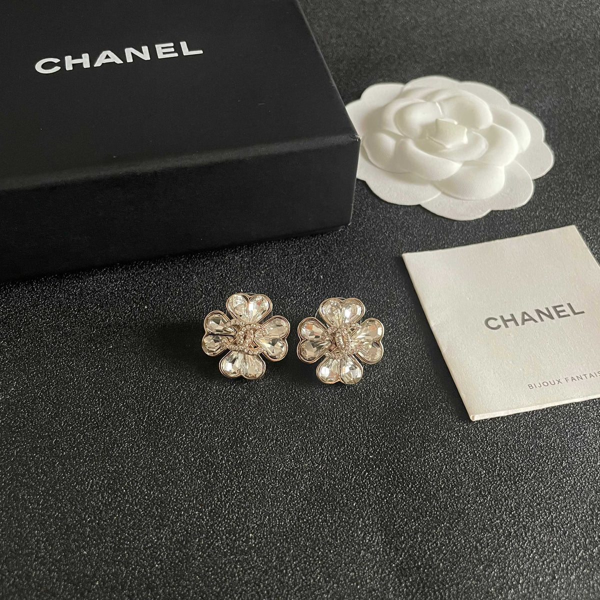 Signature Emblem Stud Earrings in Polished Metal-Tone – Design 121 styled product view