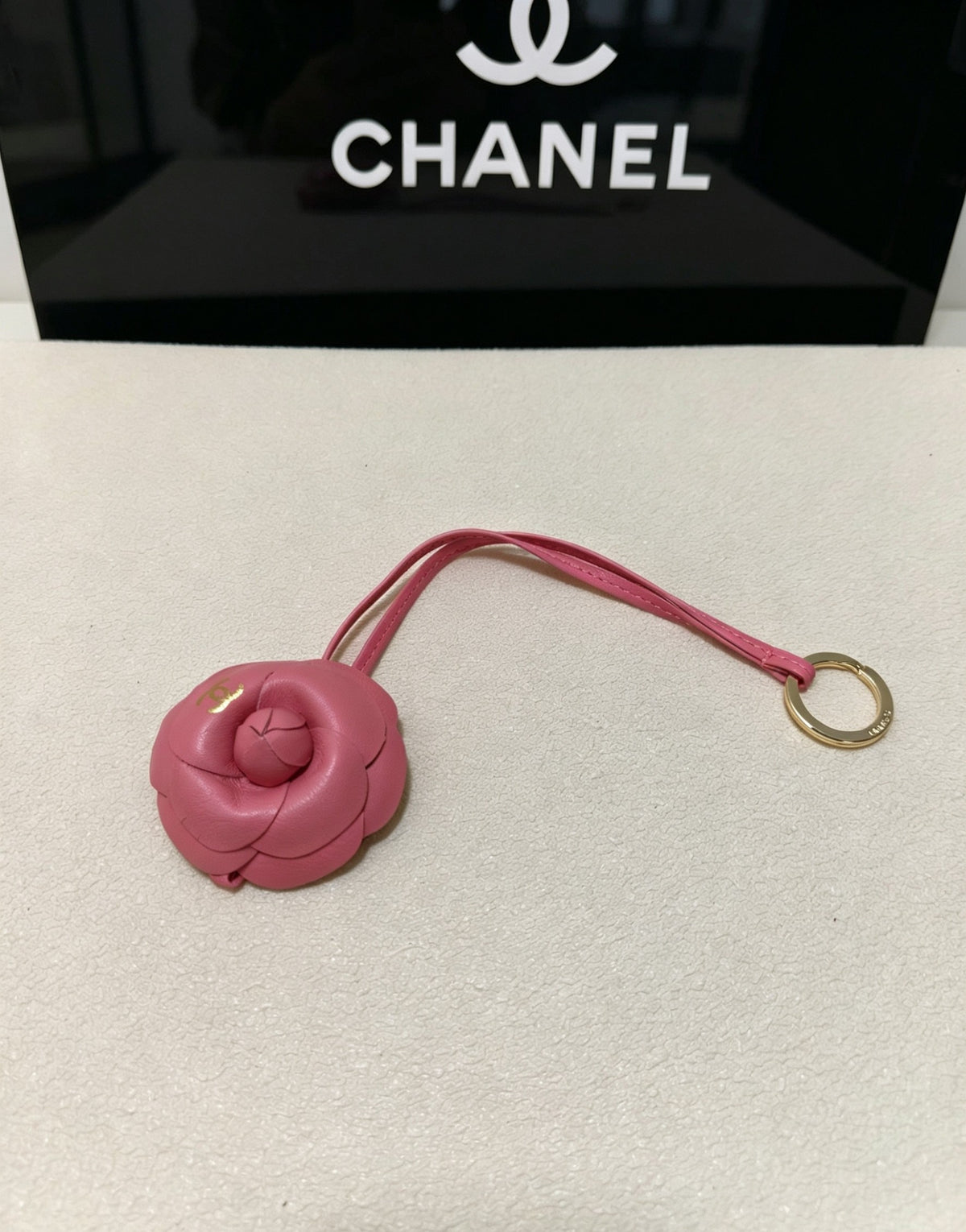 Camellia Jewelry Accessory in Polished Metal-Tone – Camellia Detail – Design 004 front product view