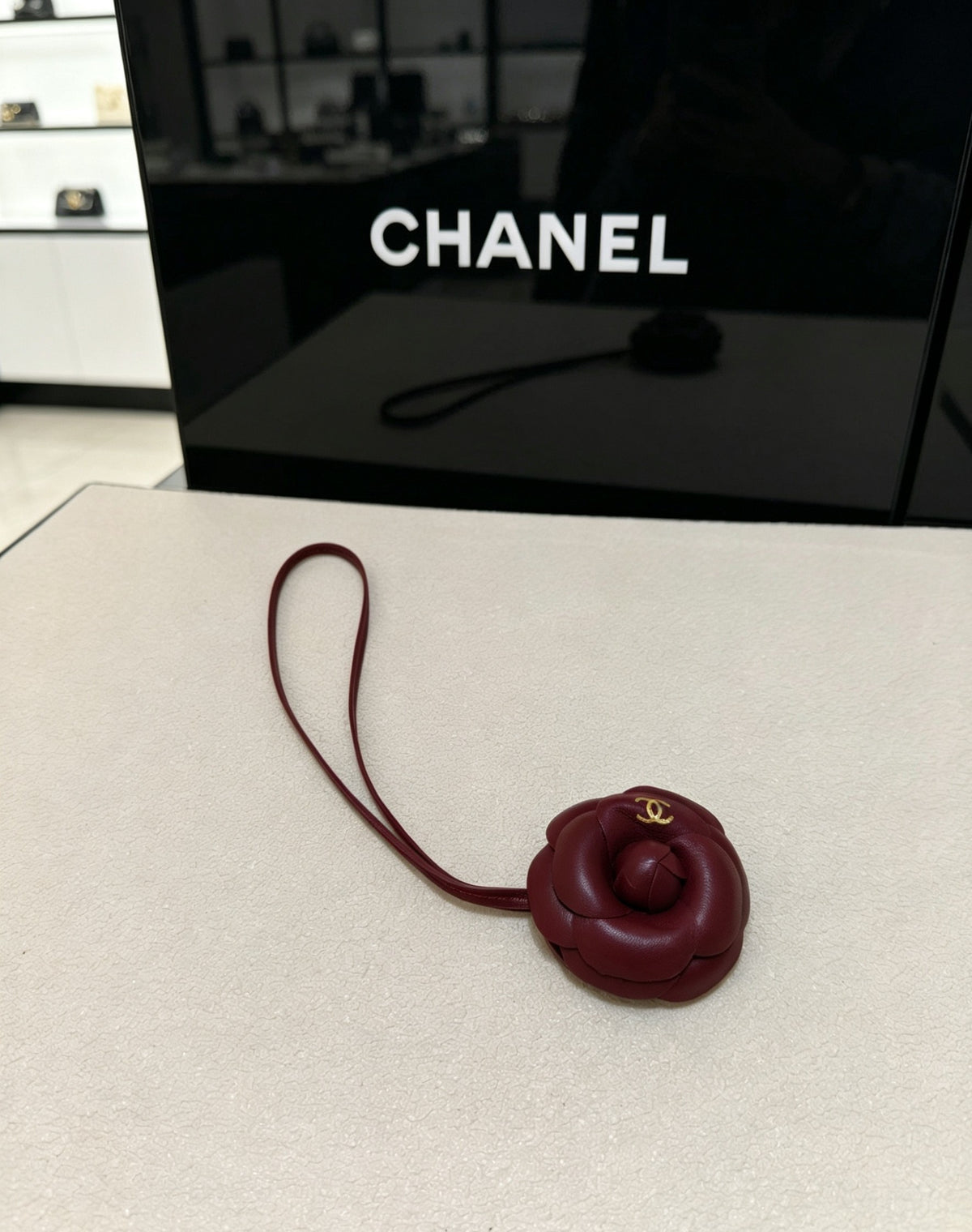 Camellia Jewelry Accessory in Polished Metal-Tone – Camellia Detail – Design 003 main product view