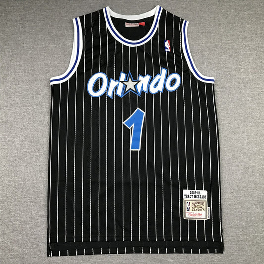 Men's Orlando Magic Tracy McGrady 2003-04 Black Hardwood Classics Swingman Jerseys