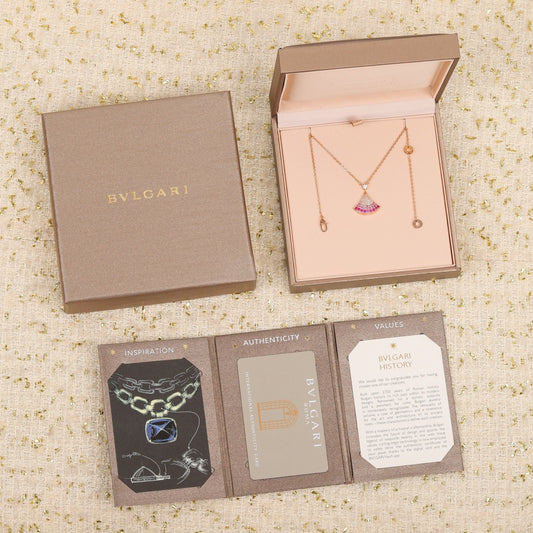 Fan Pendant Necklace in Rose-Gold-Tone main product view