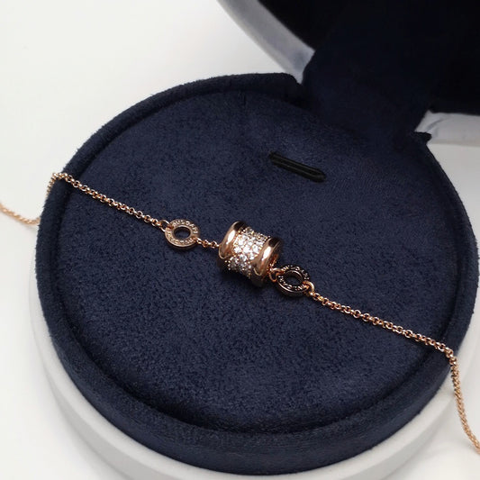 Geometric Emblem Bracelet in Rose-Gold-Tone main product view