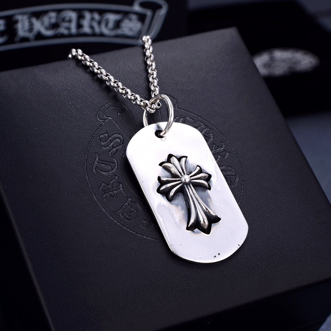Signature Emblem Jewelry Accessory in Polished Metal-Tone – Design 064 main product view