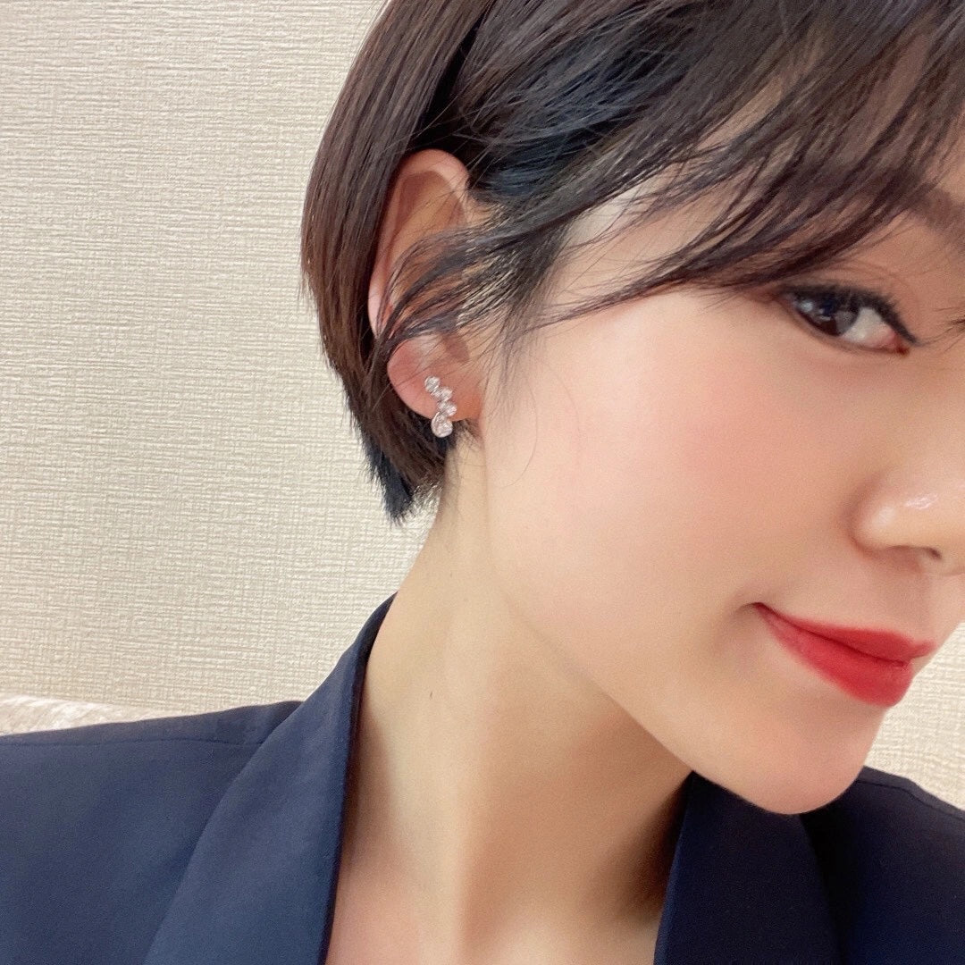 Signature Emblem Crystal-Accent Statement Earrings – Design 010 main product view