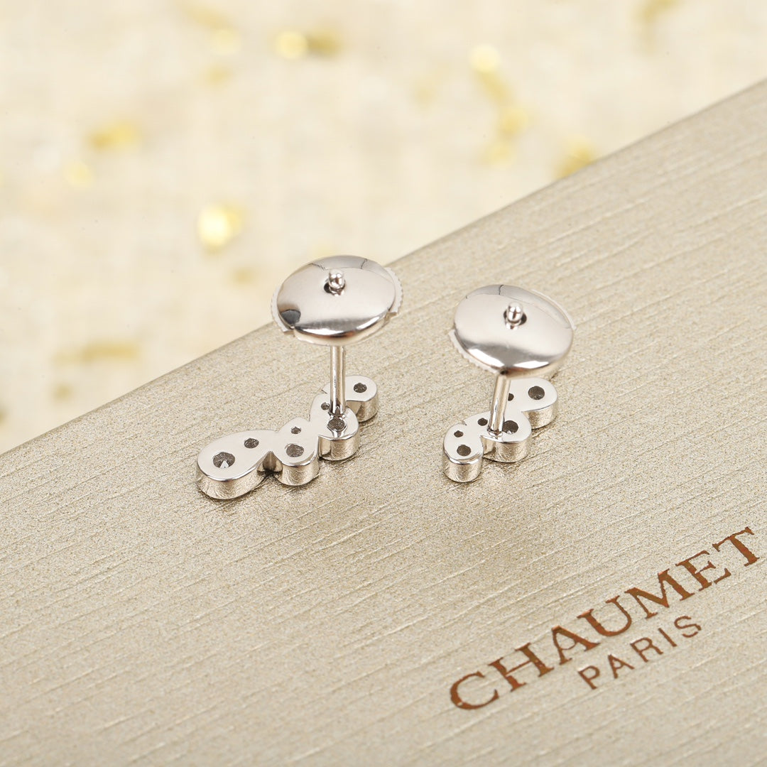 Signature Emblem Crystal-Accent Statement Earrings – Design 010 side detail