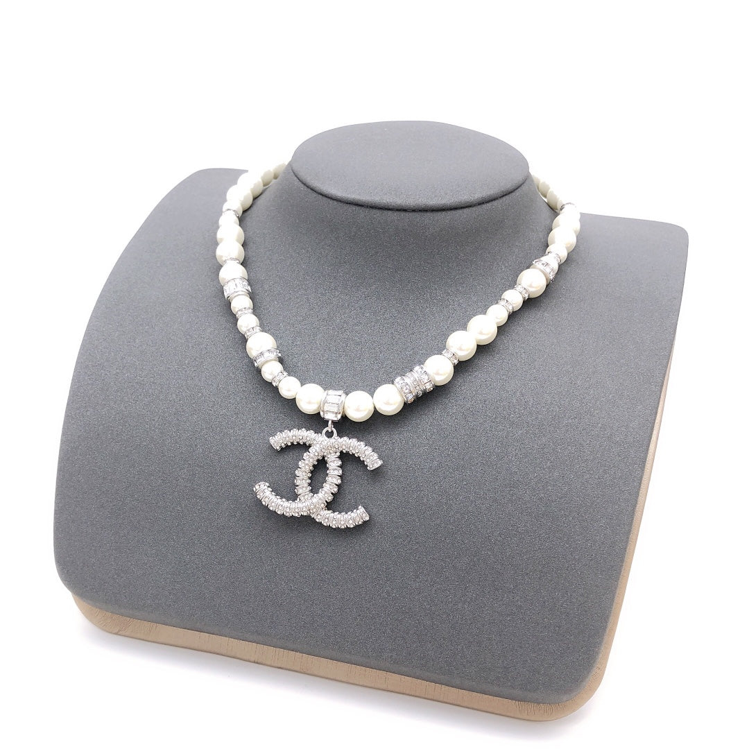 Pearl Jewelry Accessory in Silver-Tone front product view