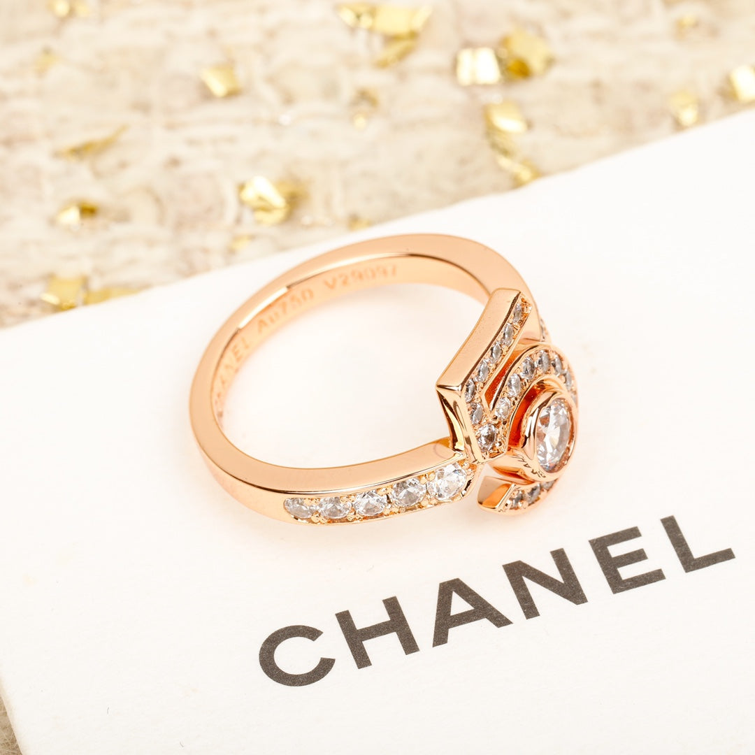 Signature Emblem Statement Ring in Polished Metal-Tone – Design 012 styled product view