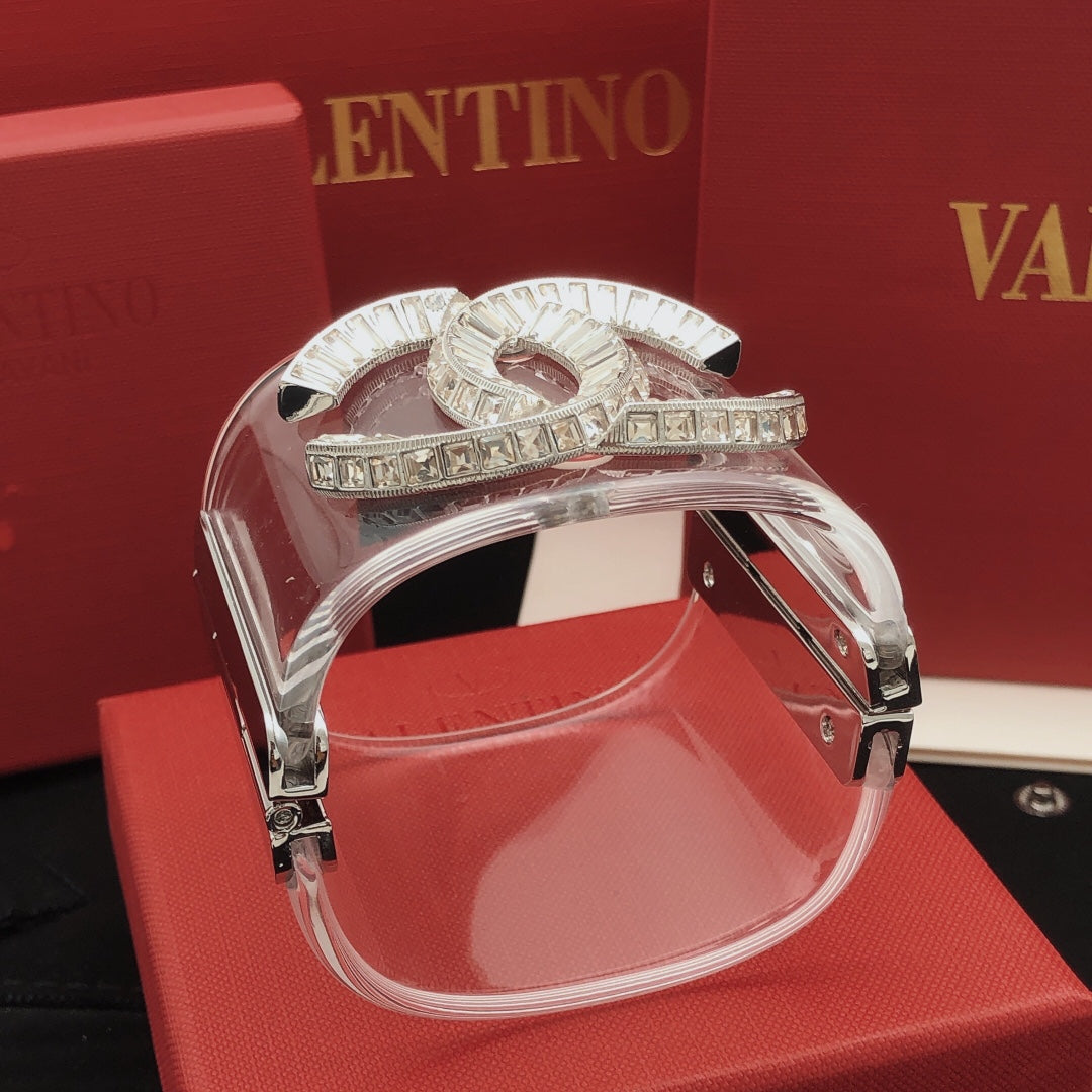Signature Emblem Bangle in Gold-Tone – White Detail – Design 002 detail view