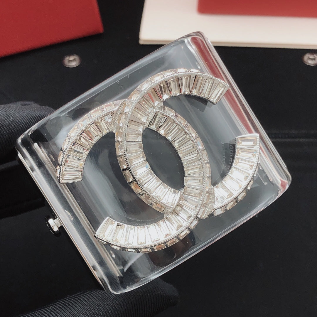 Signature Emblem Bangle in Gold-Tone – White Detail – Design 002 main product view