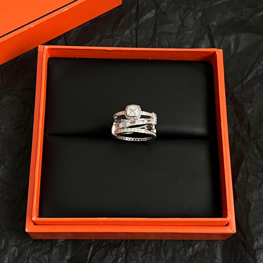 Signature Emblem Statement Ring in Polished Metal-Tone – Design 025 main product view